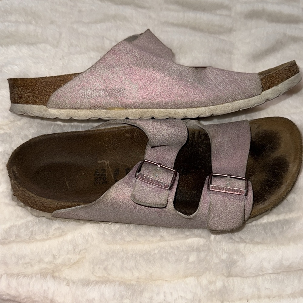 Rare Birkenstock Sandals Slides Womens EU 42 US 10 Arizona Rose Pink. - Picture 3 of 6